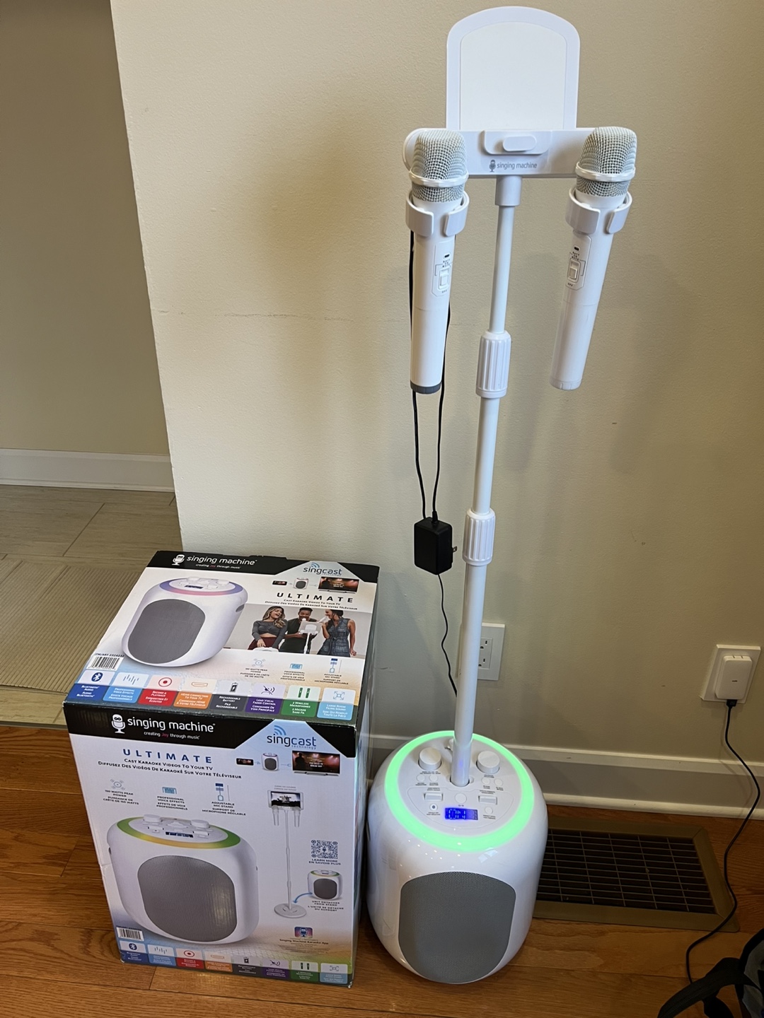 Singcast Ultimate Karaoke Machine with Stand and 2 Microphones - photo 2