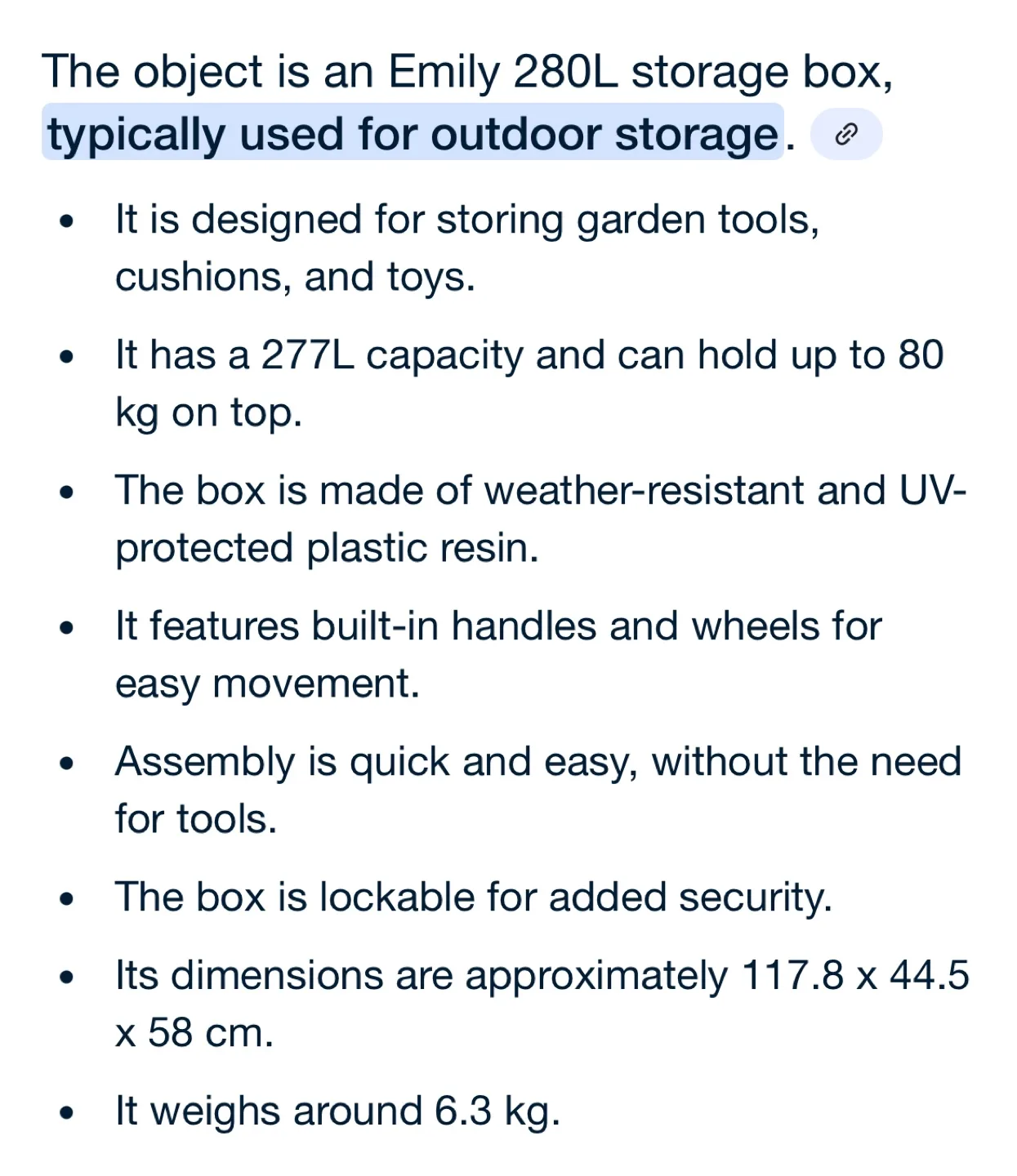 Large Outdoor Storage Bin image indicator(7)