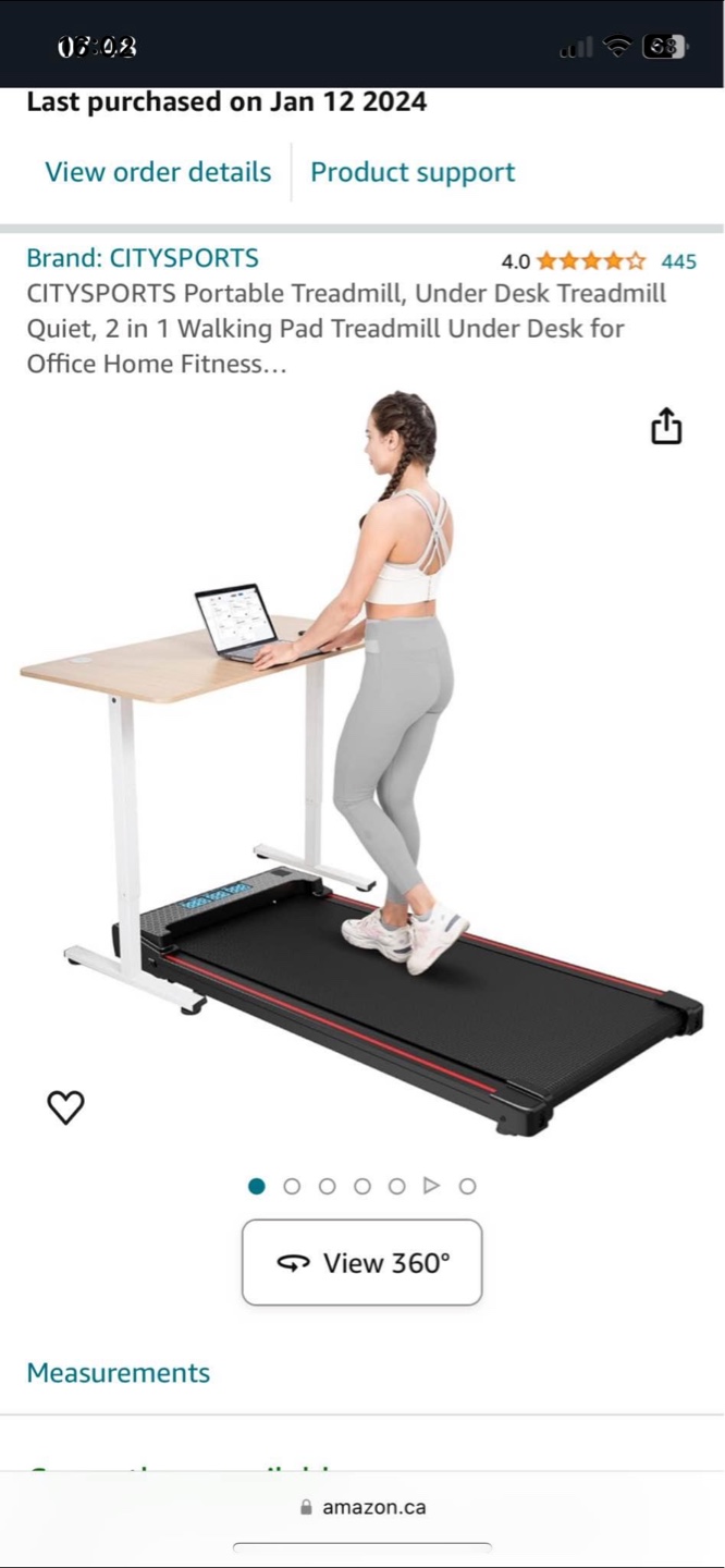 CITYSPORTS Portable Treadmill - Under Desk Walking Pad - photo 2