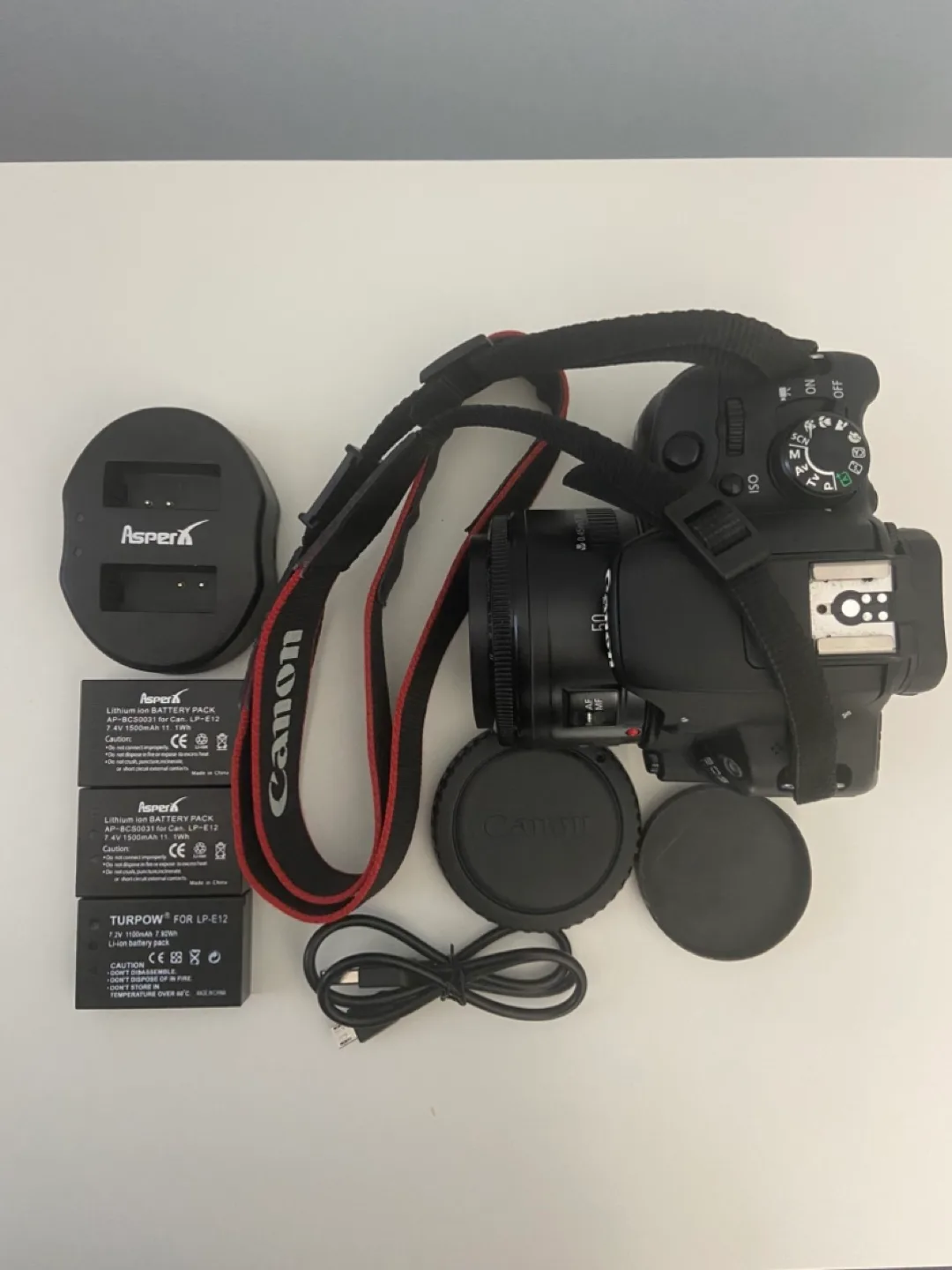 Canon EOS 100D DSLR Camera with 50mm  f/1.8 Lens image indicator(5)