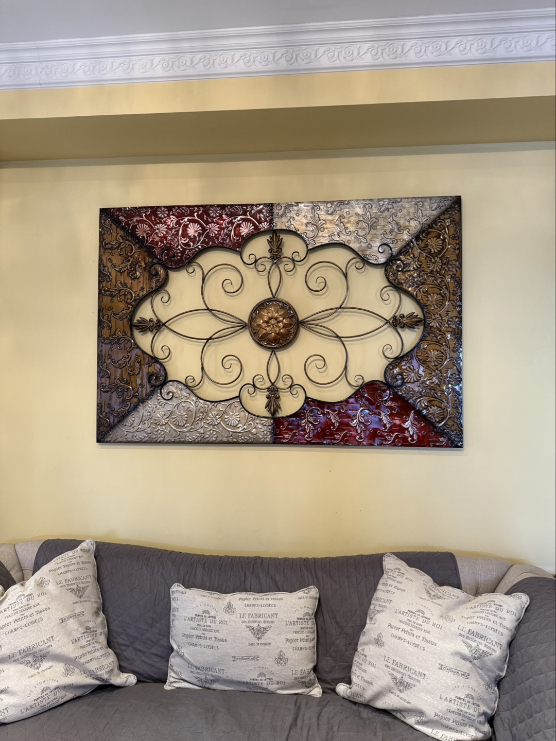 Ornate Metal Wall Decor