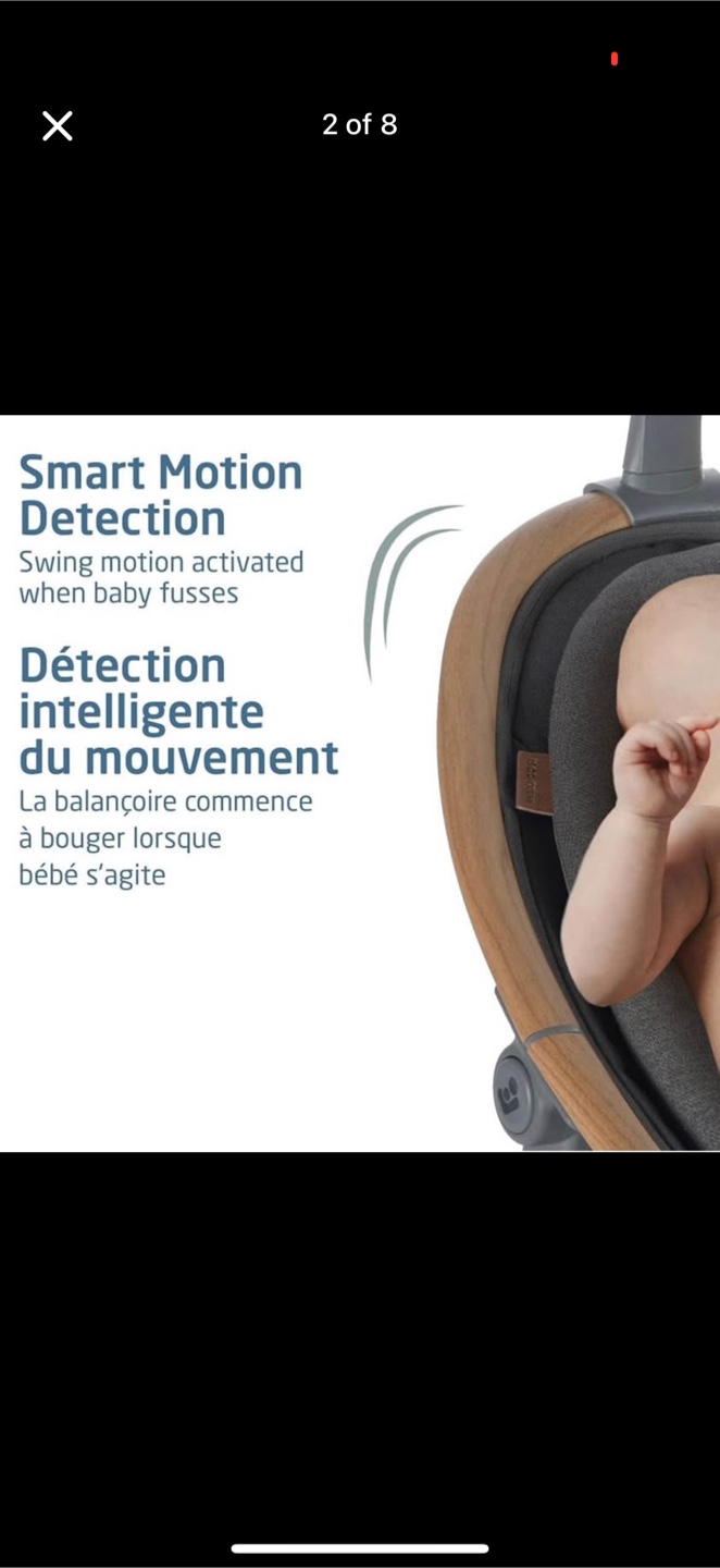 Baby Bjorn Bliss Baby Swing - Grey - photo 2