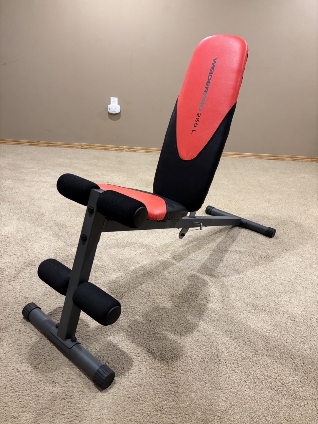 Like New! Used a few times; my fail is your gain. Weider Pro