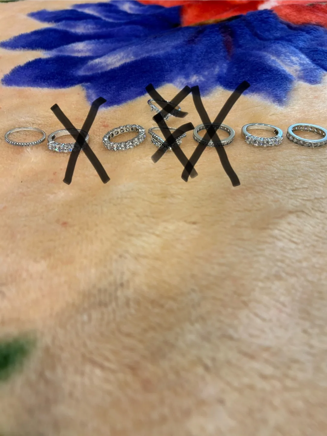 Sterling silver rings size 7