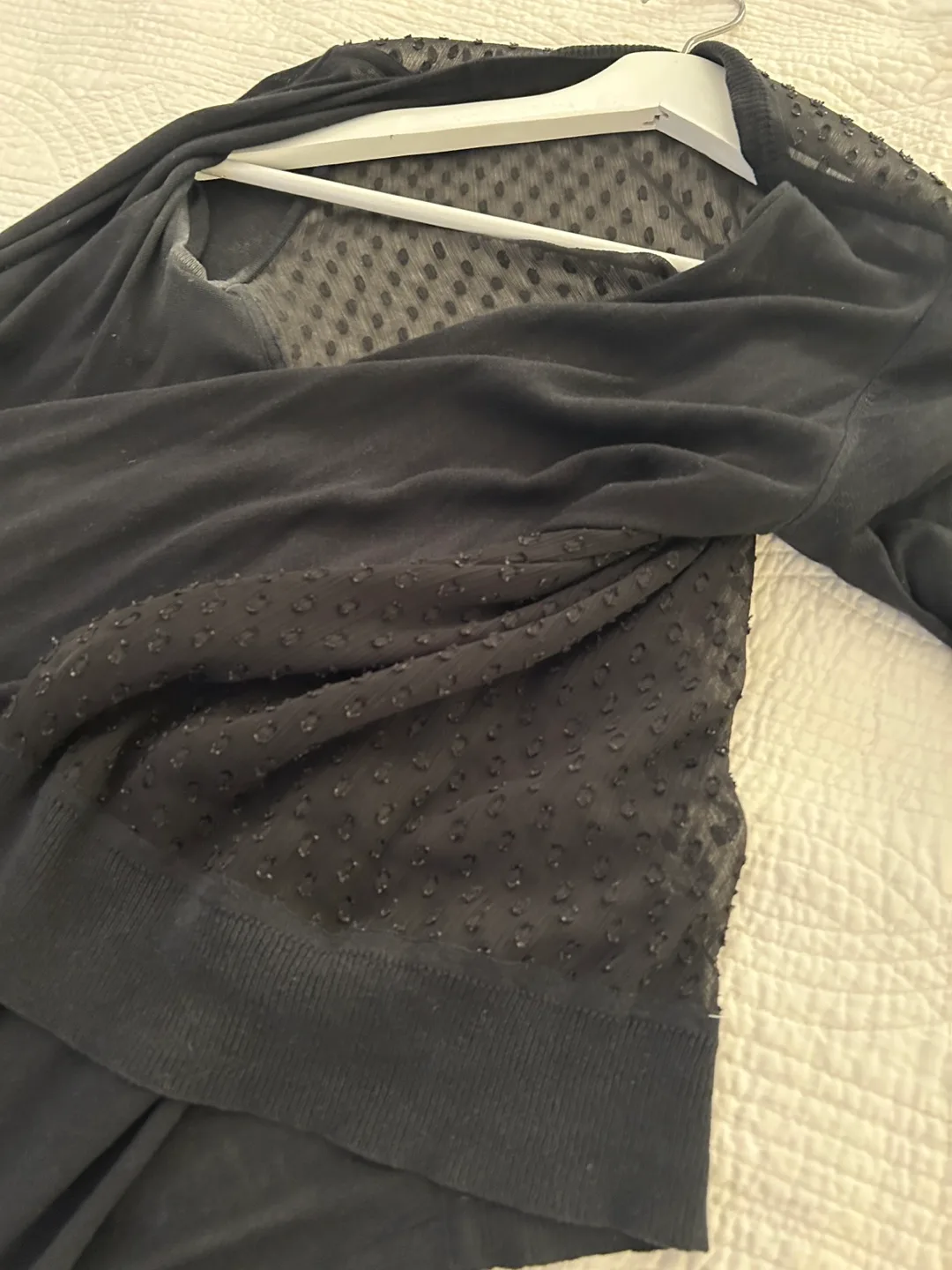 DKNY Black Cardigan Sweater (M) image indicator(4)