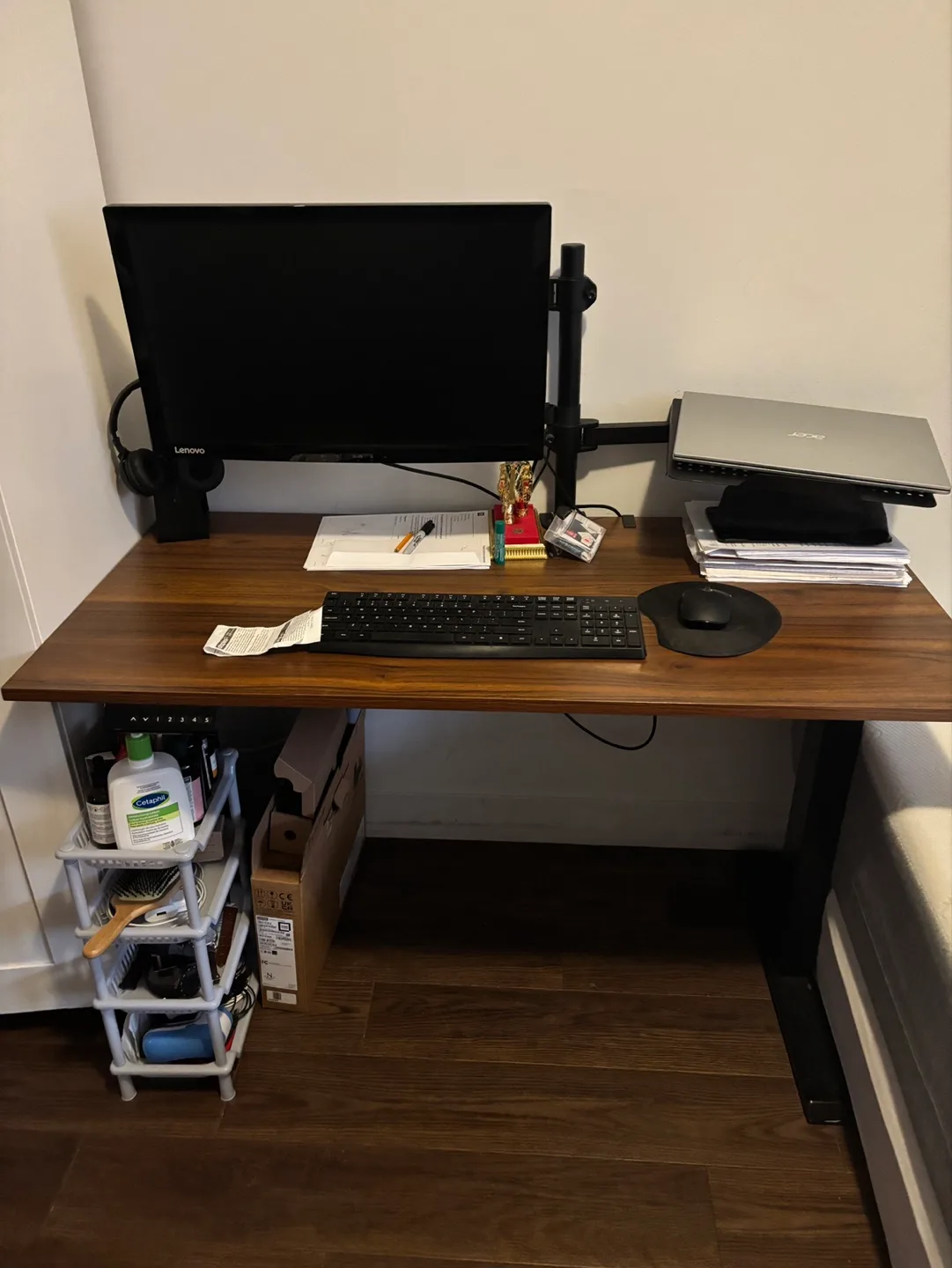 Standing Desk with Monitor Arm and Accessories thumbnail