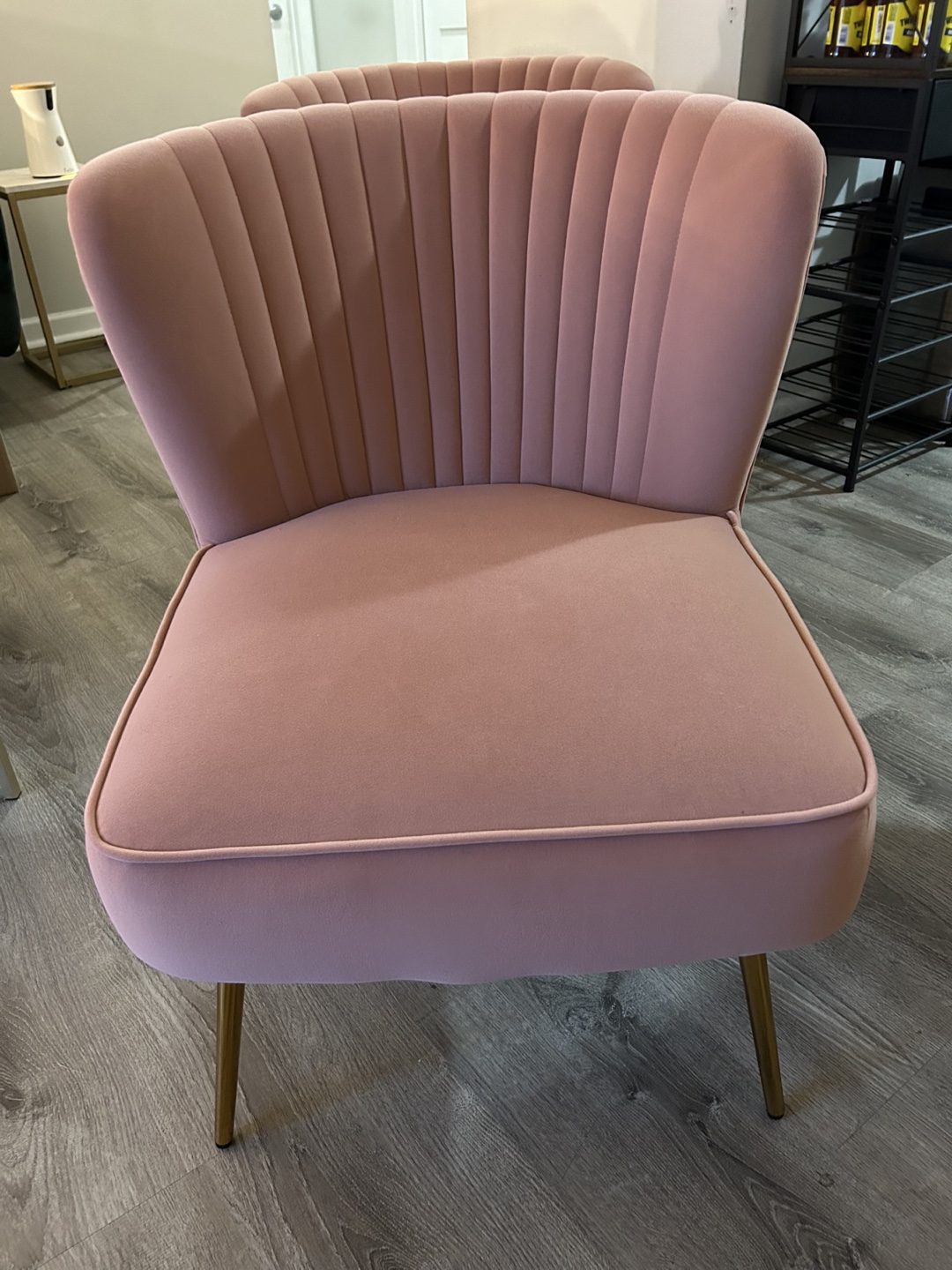 Two Euclid 26" Wide Tufted Velvet Accent Side Chair