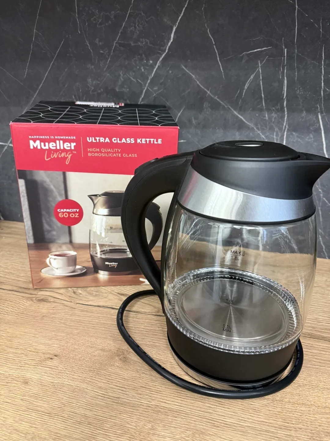 Mueller Living Ultra Glass Kettle - 1,8L thumbnail