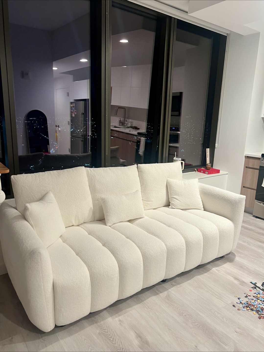 Cream-Colored Cloud Sofa