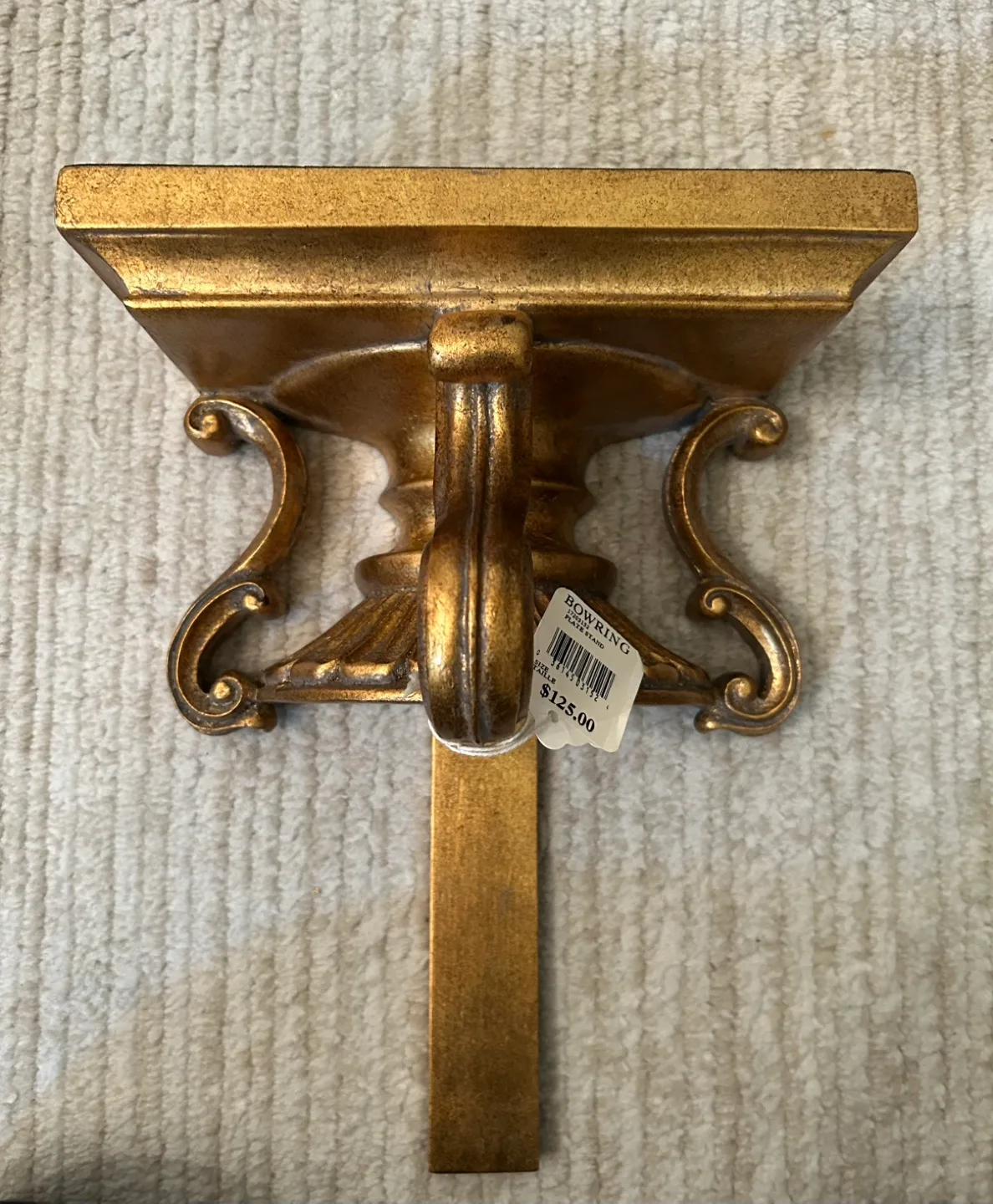 Gold Ornate Plate Stand from Bowring store - Brand New thumbnail
