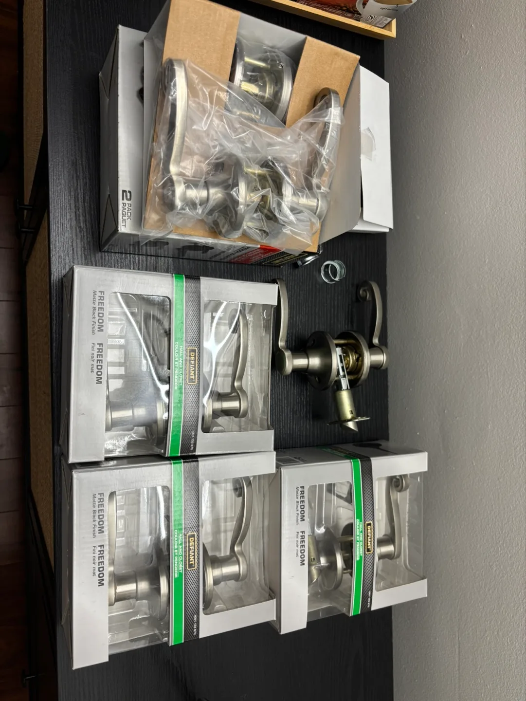 Defiant Freedom Satin Nickel Door Lever Handles - Bulk Lot thumbnail