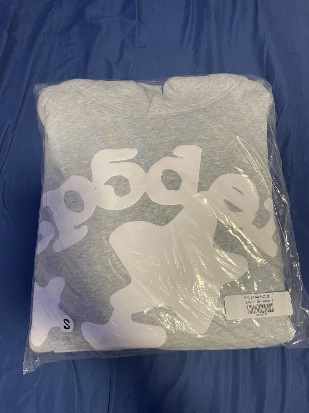 Grey sp5der hoodie size small OG tags