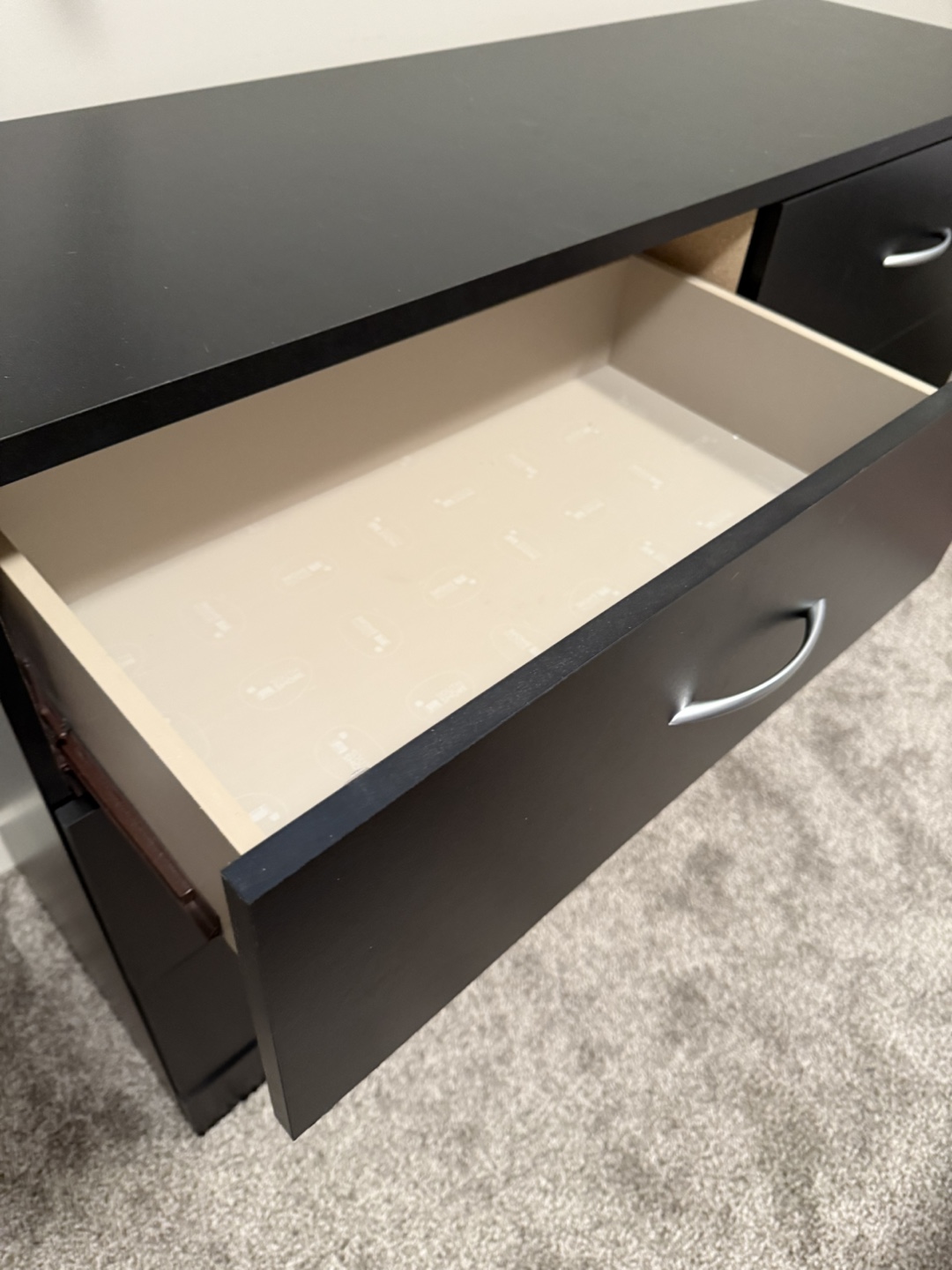 Black six-drawer dresser - photo 3