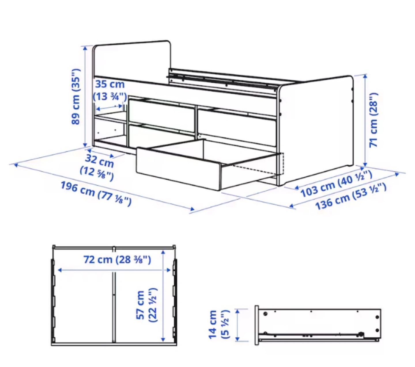 ikea storage bed - slakt - photo 3