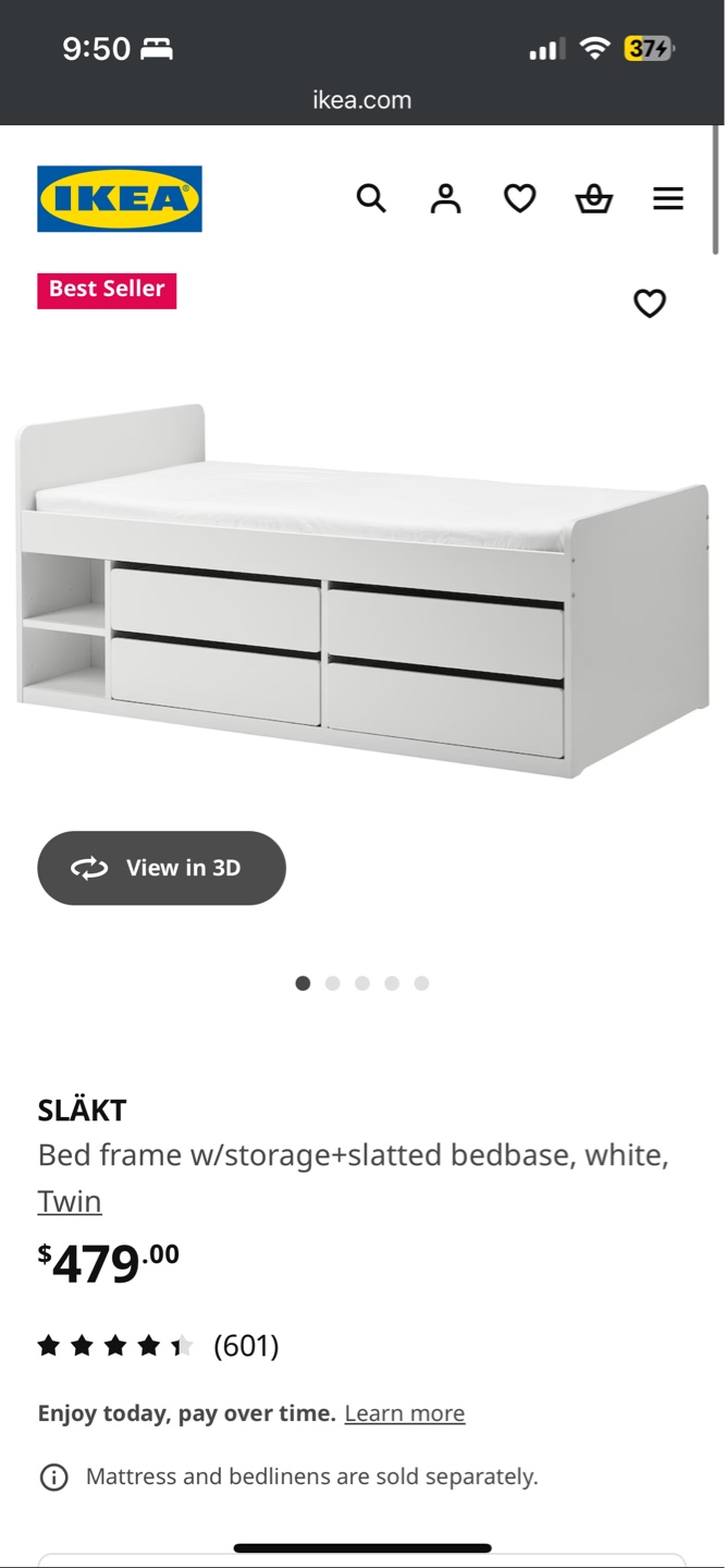 ikea storage bed - slakt
