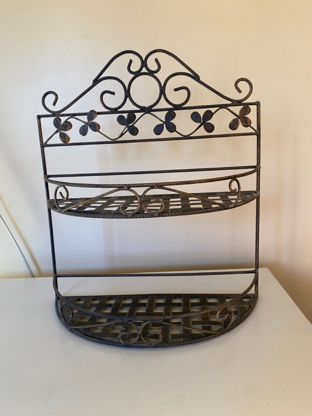 Two tiered shelf