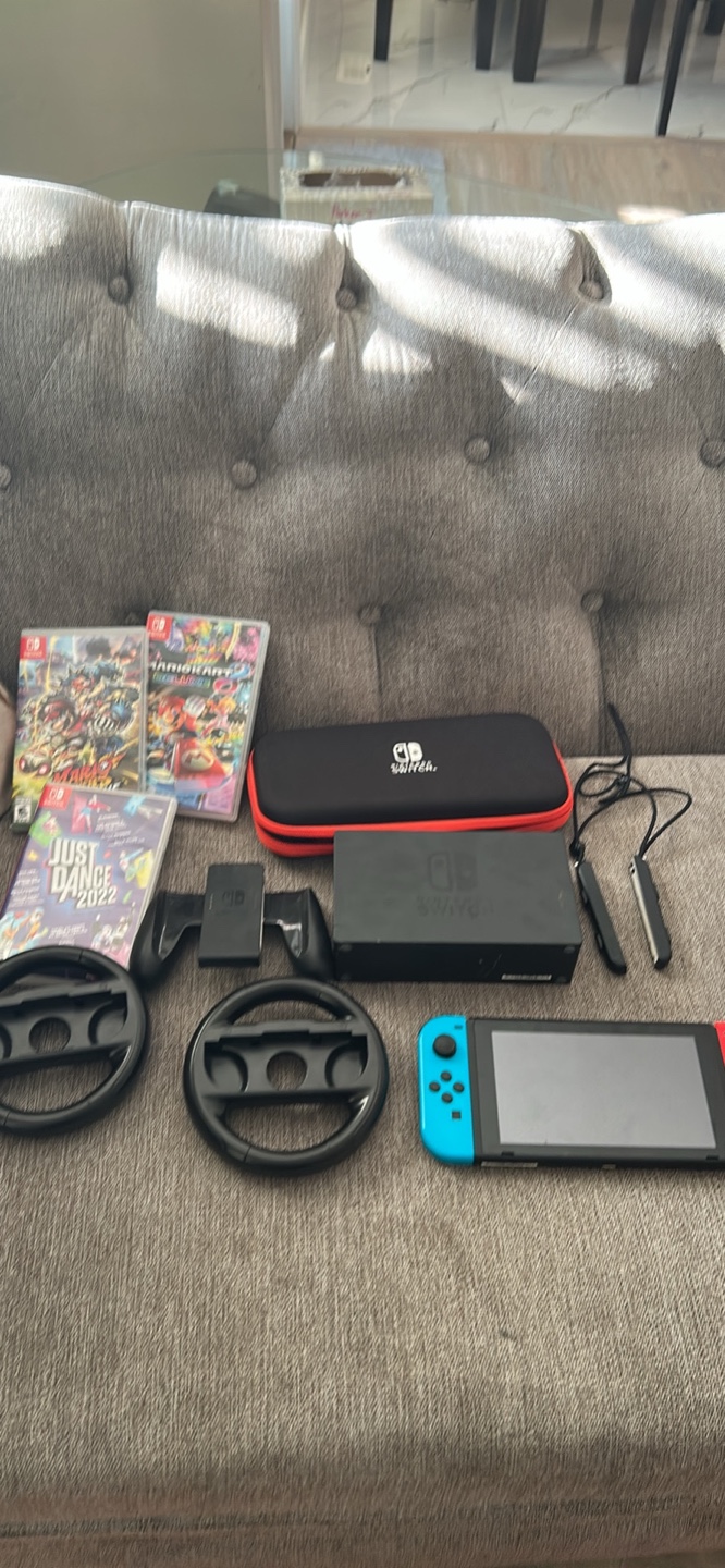 Nintendo Switch Console with Games and Accessories - photo 2