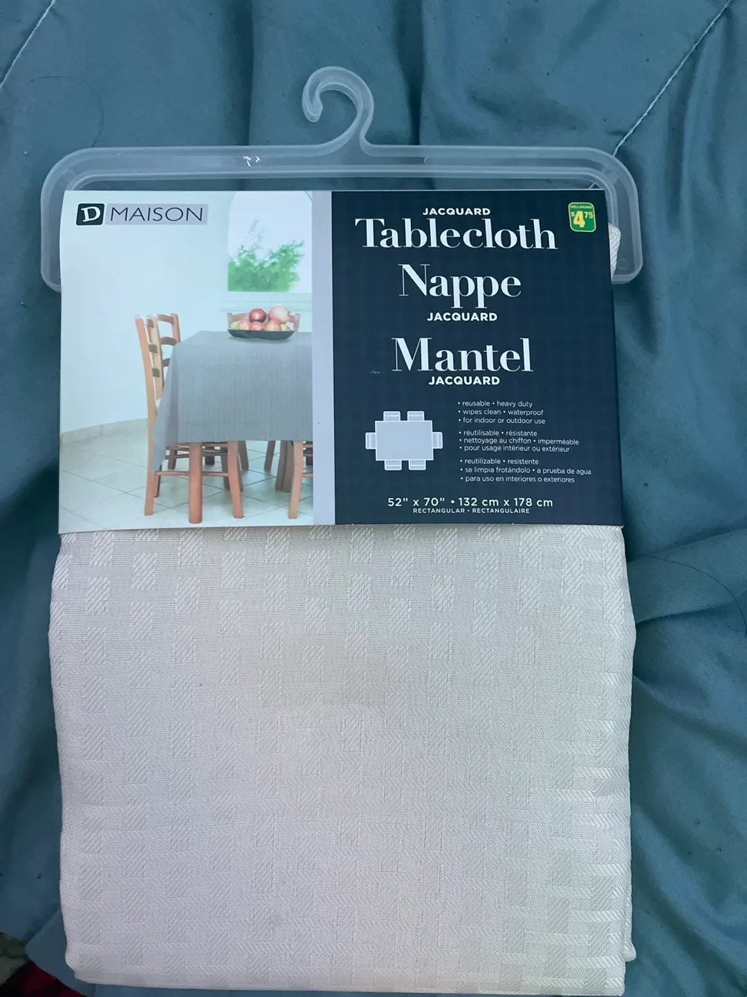 D Maison Jacquard Tablecloth - Off-White thumbnail