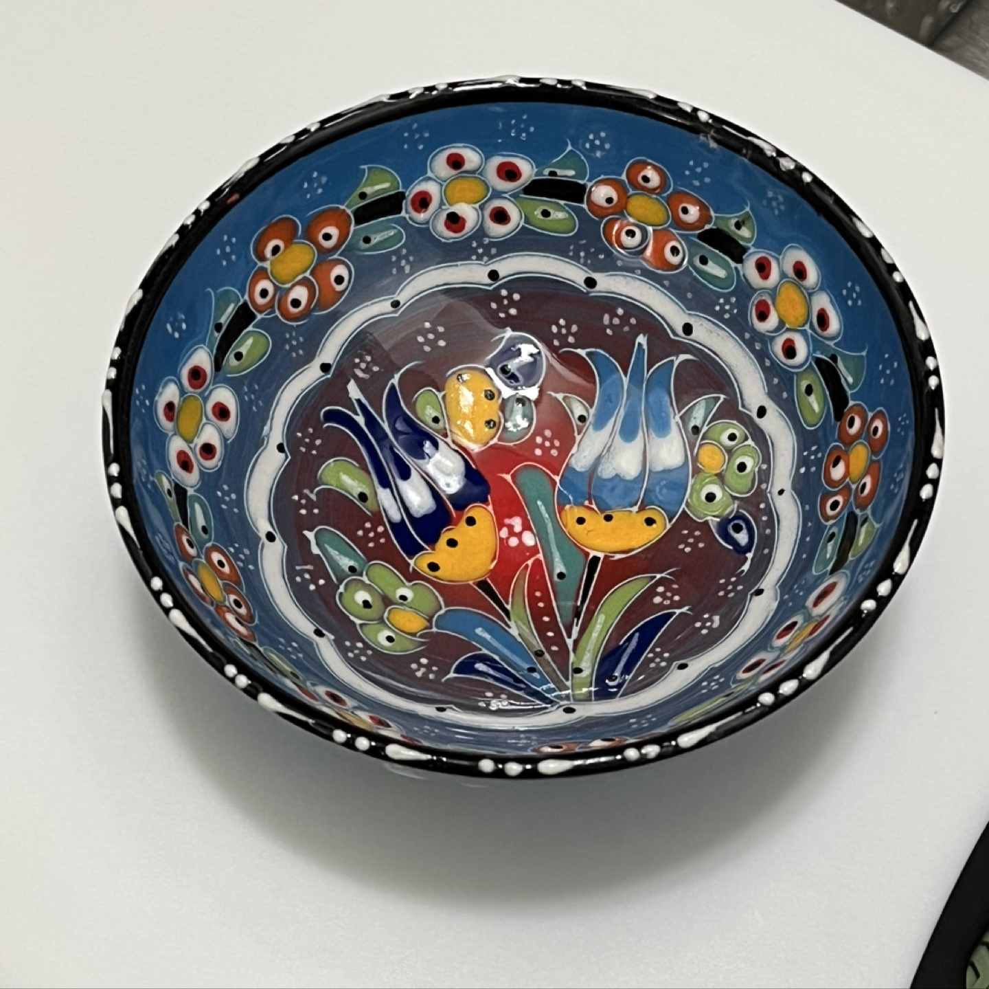 4 Turkish Handmade Ceramic Bowls - photo 2