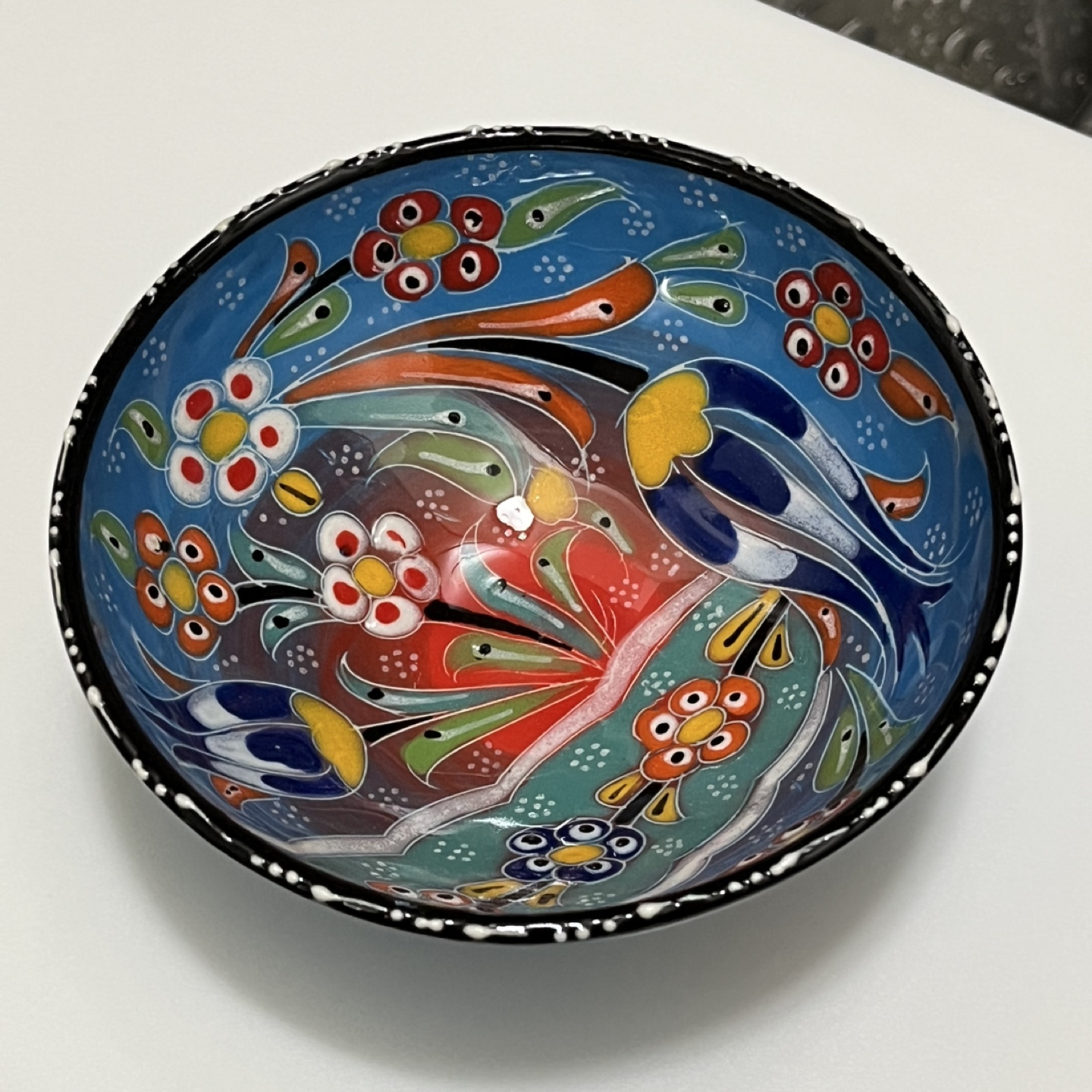 4 Turkish Handmade Ceramic Bowls - photo 3