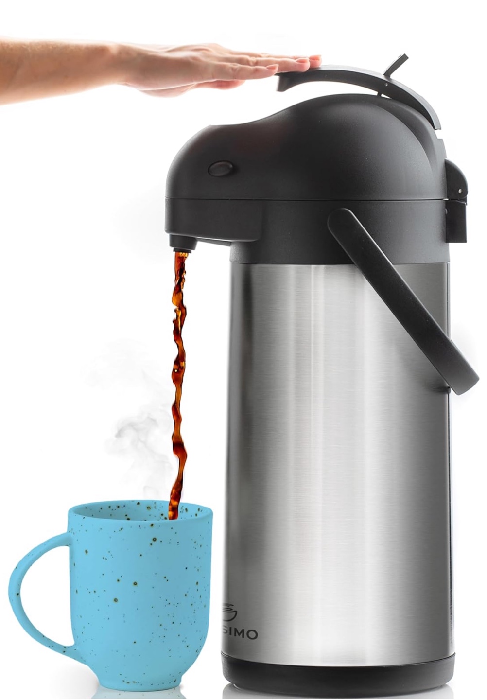 Cressimo 3 Liter Stainless Steel Airpot Coffee Dispenser - photo 4