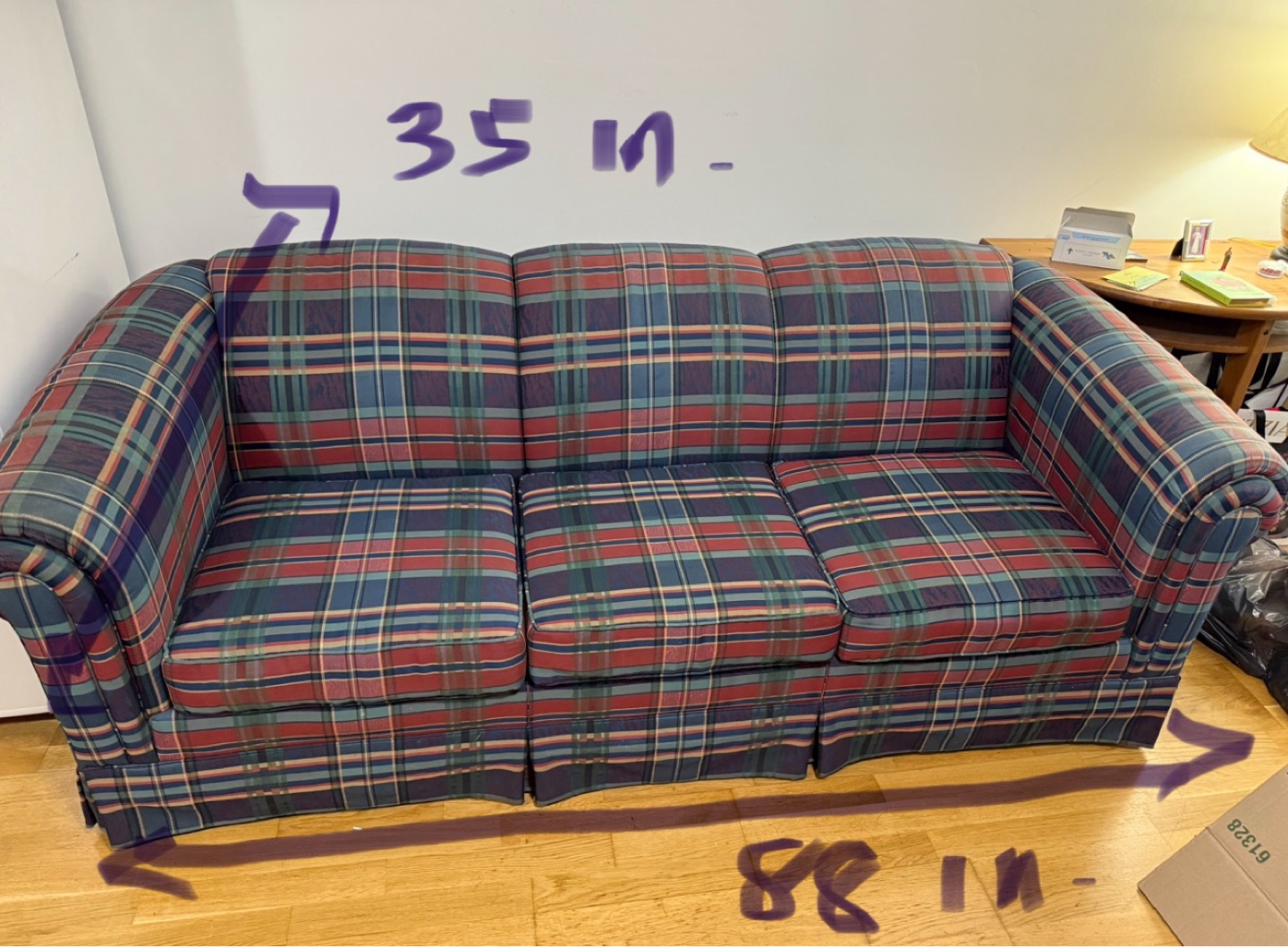 Free Plaid Sofa - photo 2