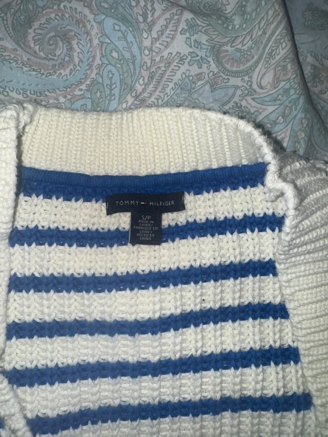 Tommy Hilfiger Striped Cardigan Sweater - Size Small image indicator(3)