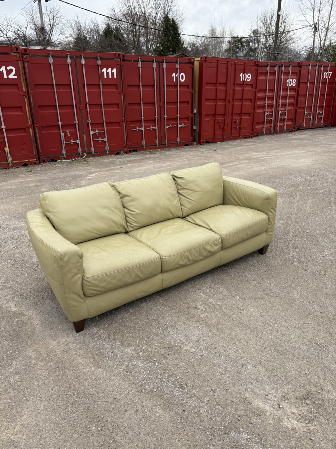 Italsofa 3 Seater Leather Sofa