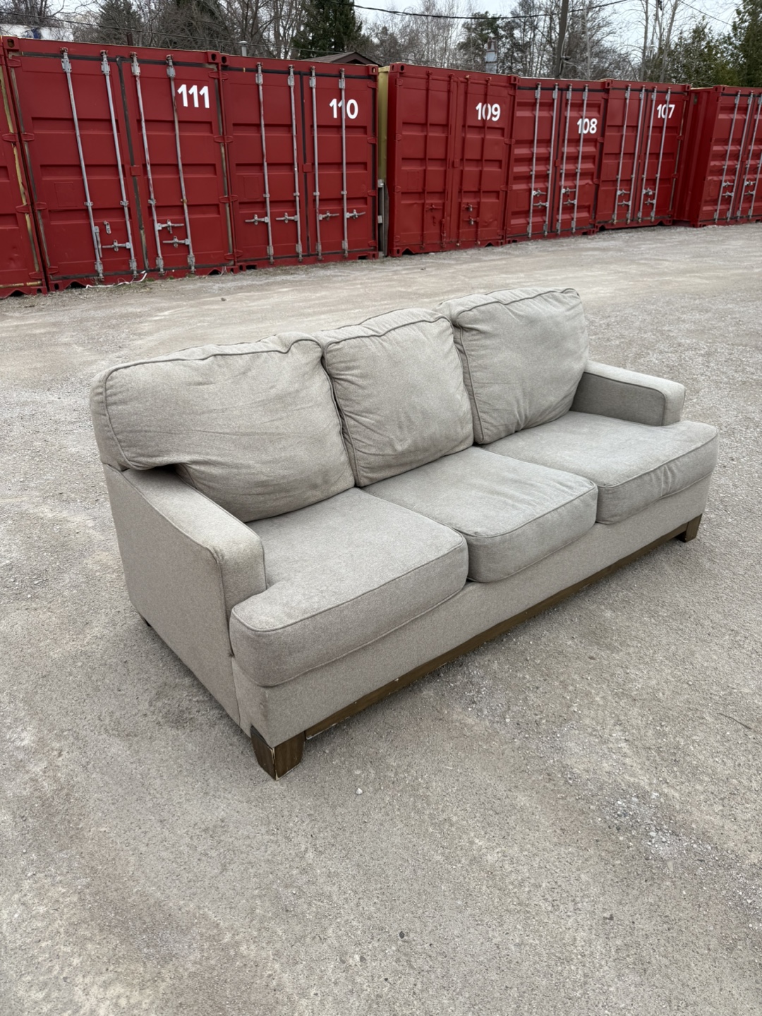 3 Seater Beige Sofa