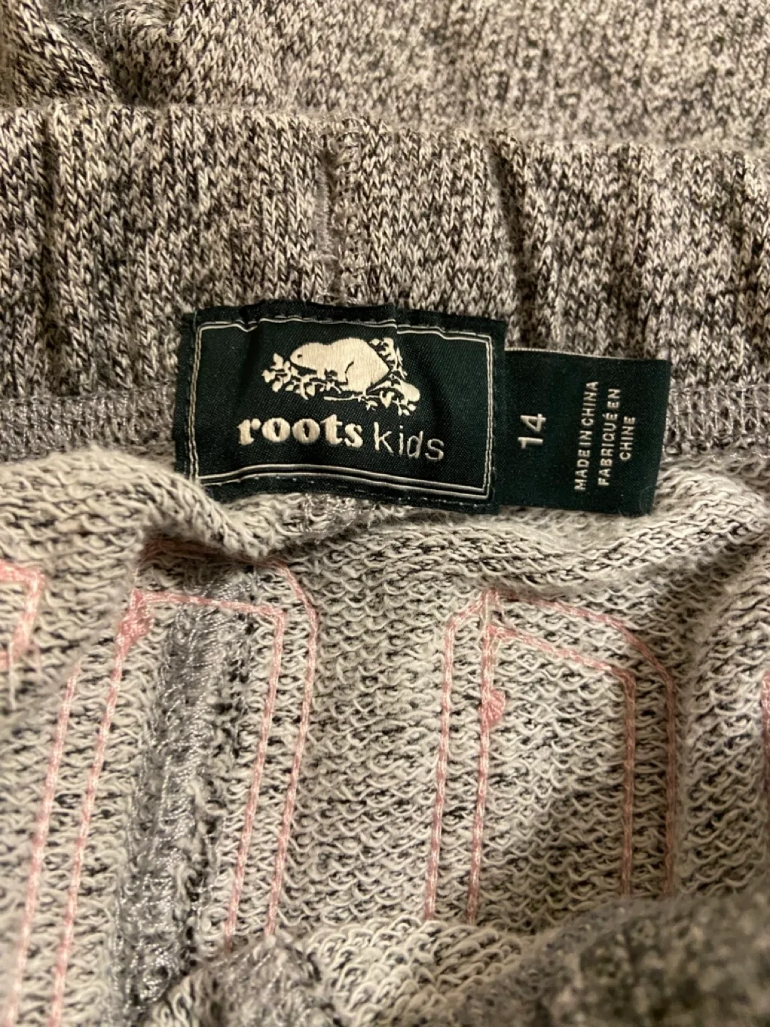 Roots Kids Grey Shorts Size 14 image indicator(3)