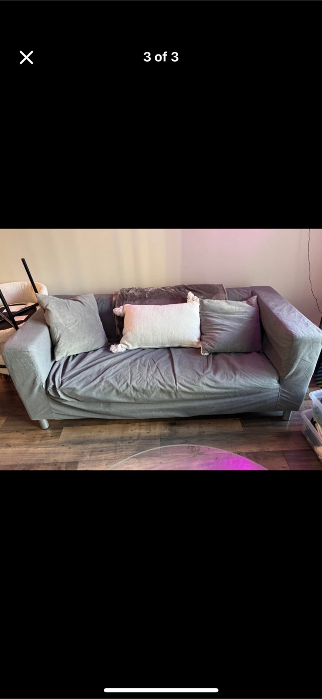 IKEA KLIPPAN loveseat - Vissle gray - photo 3