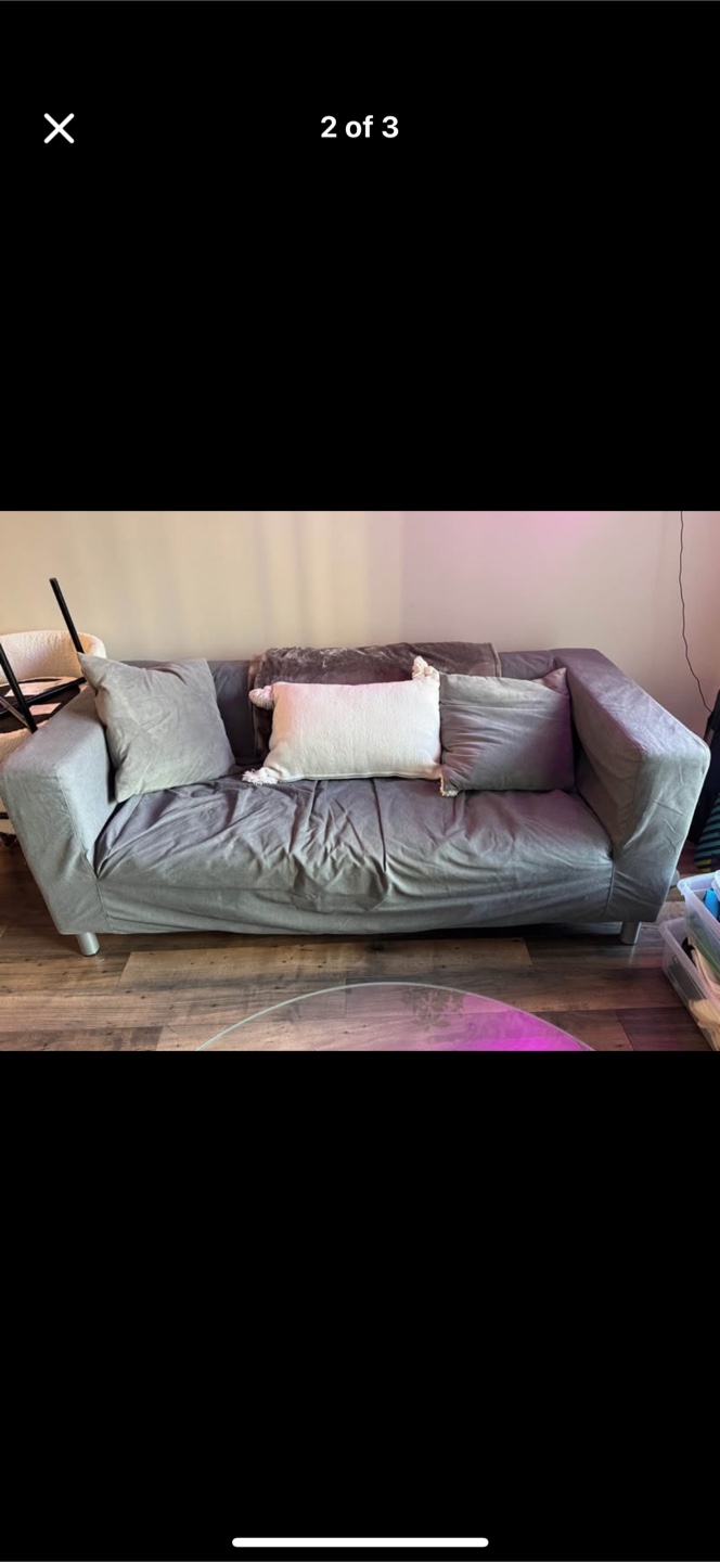 IKEA KLIPPAN loveseat - Vissle gray - photo 2