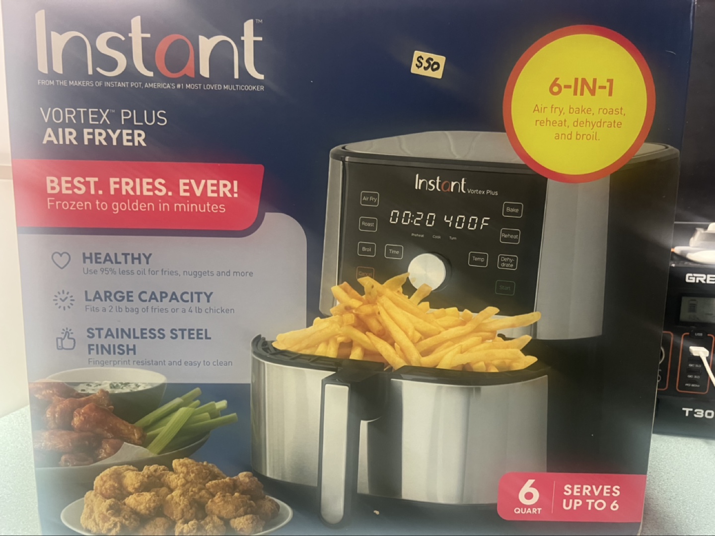 Instant Vortex Plus 6-Quart 6-in-1 Air Fryer