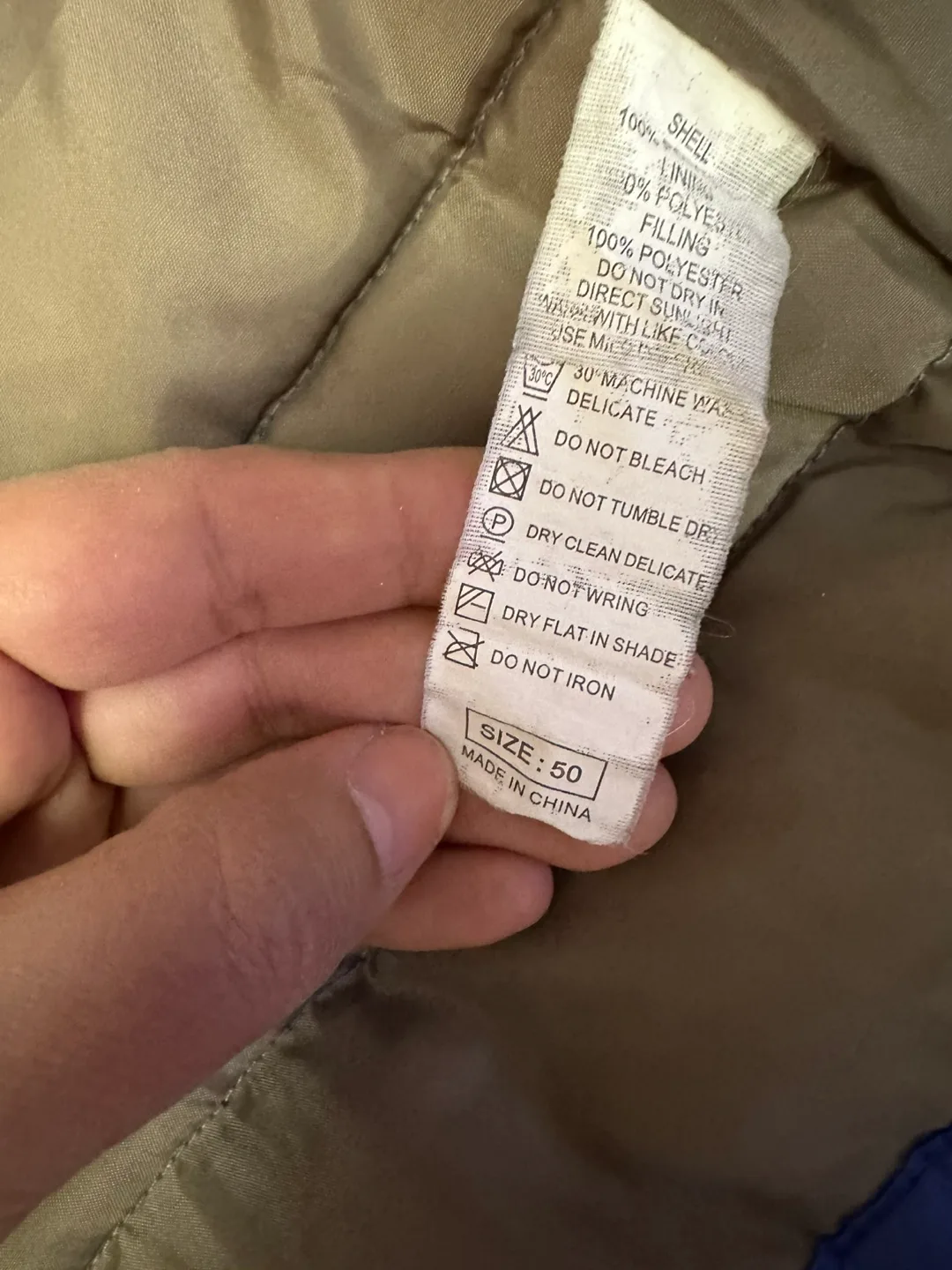 Replay Men's Blue Quilted Jacket image indicator(3)