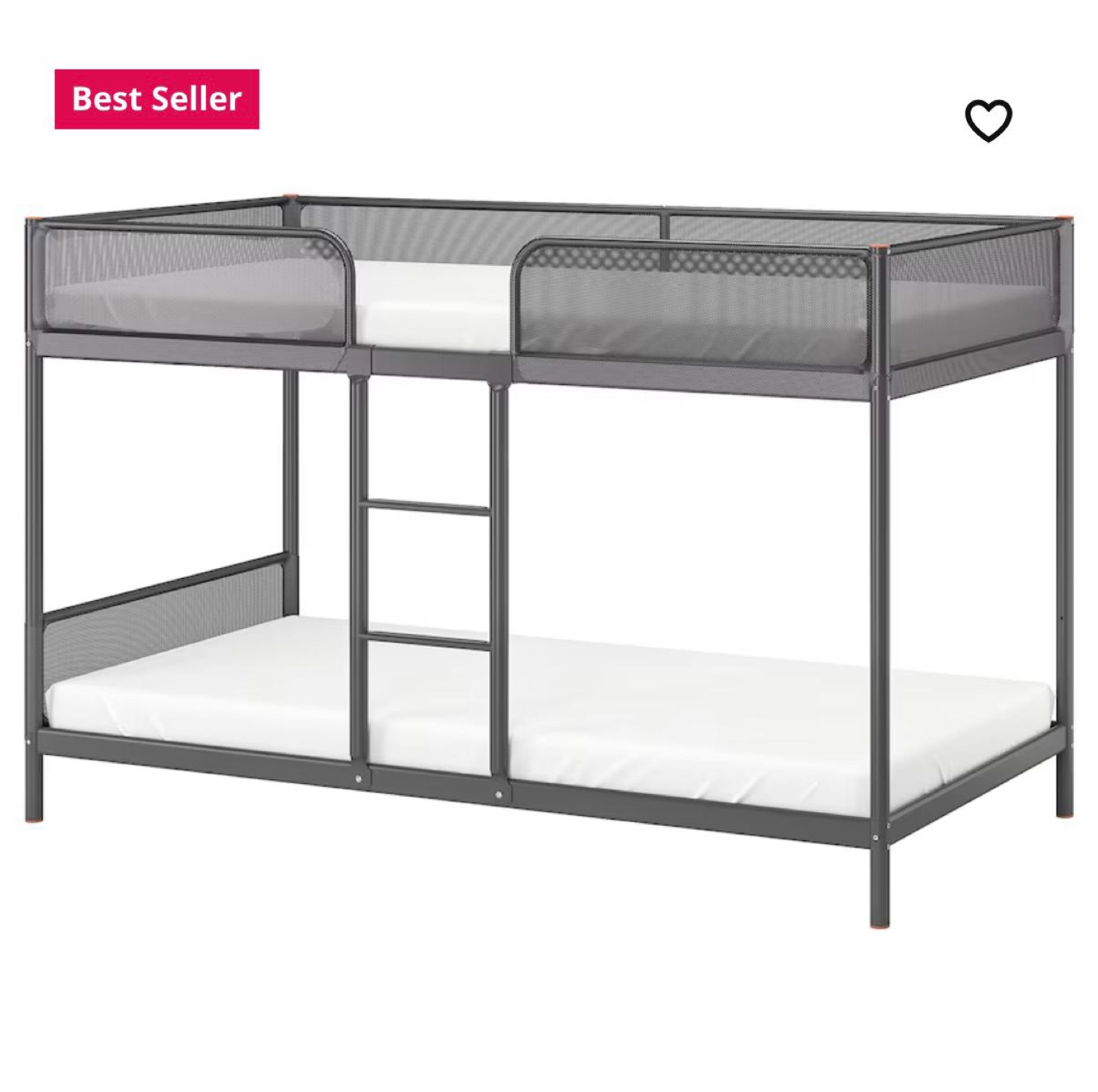 IKEA SVÄRTA Bunk Bed - Dark Grey