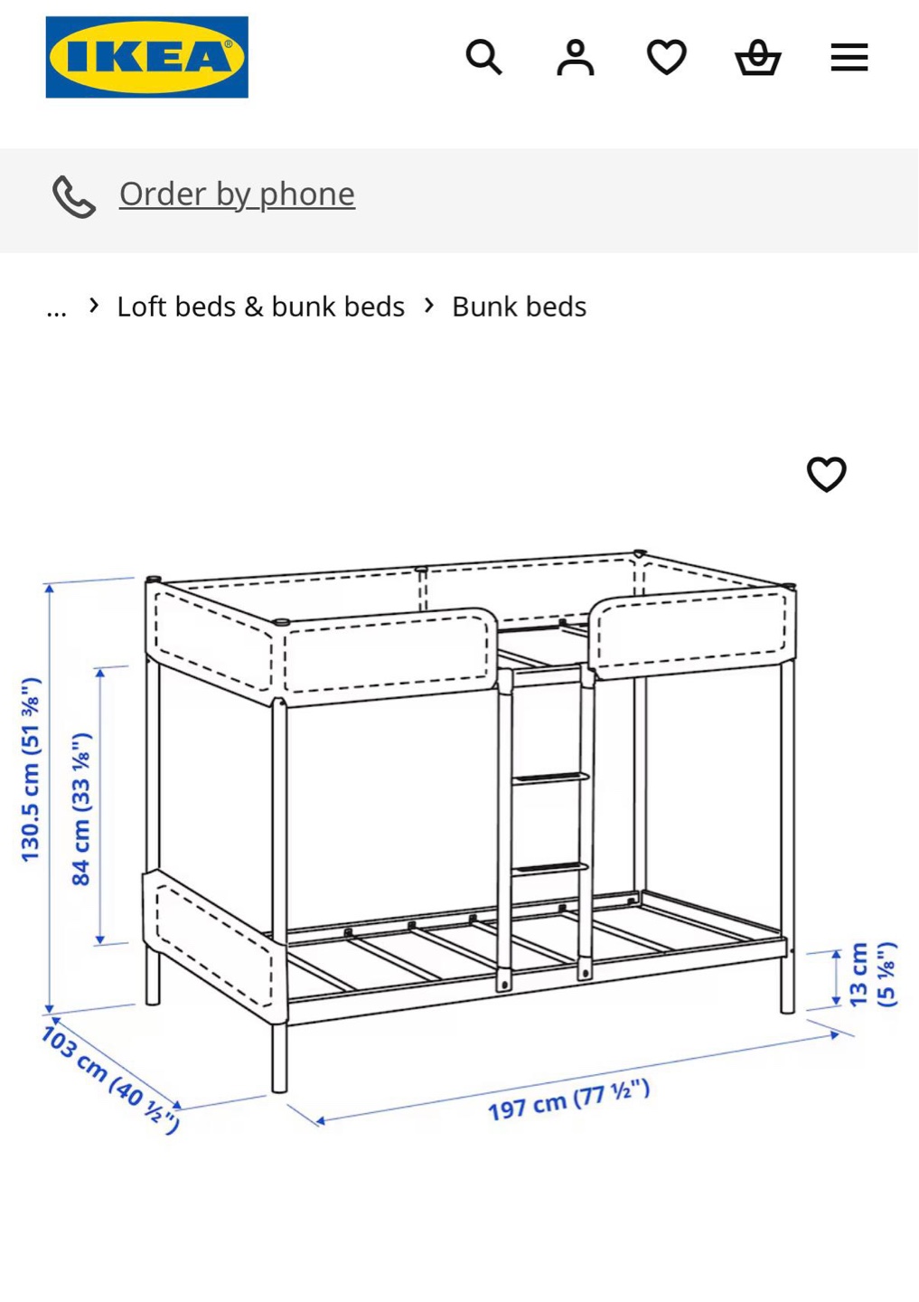 IKEA SVÄRTA Bunk Bed - Dark Grey - photo 5