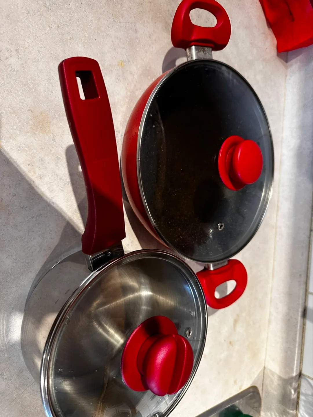 Cookware Set - Pot ,Frying Pan and omlet pan 💚 image indicator(3)