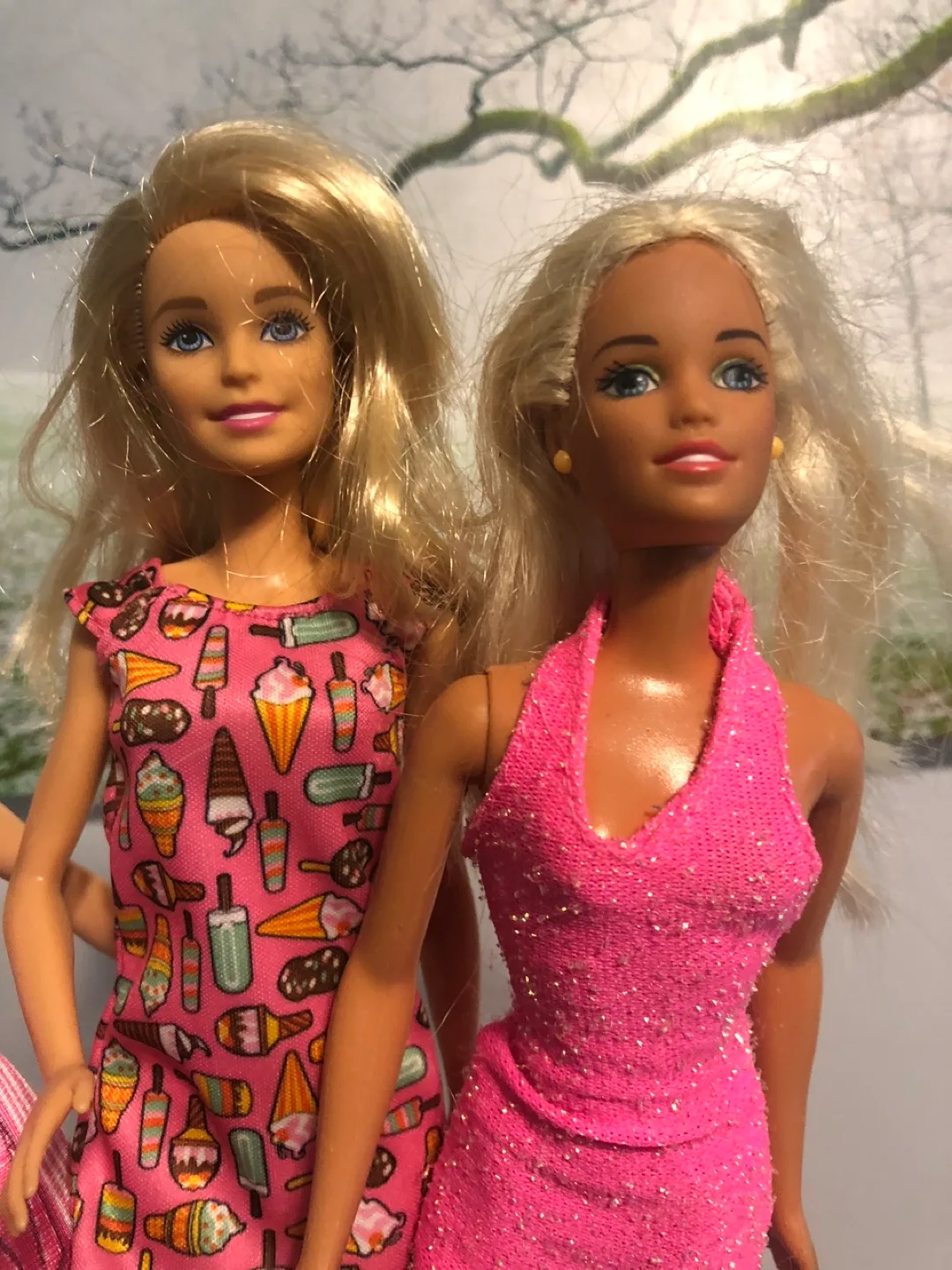 Vintage Three Barbie Dolls With Outfits image indicator(2)