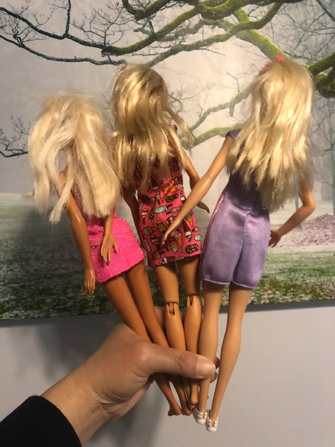 Vintage Three Barbie Dolls With Outfits image indicator(5)