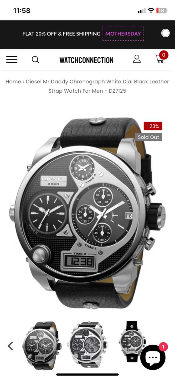 Diesel Mr Daddy Chronograph Watch DZ7125