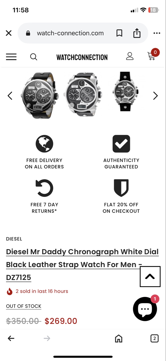 Diesel Mr Daddy Chronograph Watch DZ7125 - photo 3