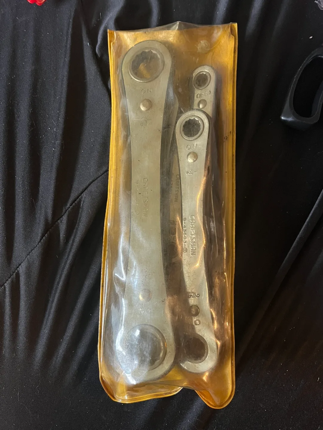 Vintage Sears Craftsman 5-Piece Box End Ratchet Wrench Set image indicator(2)