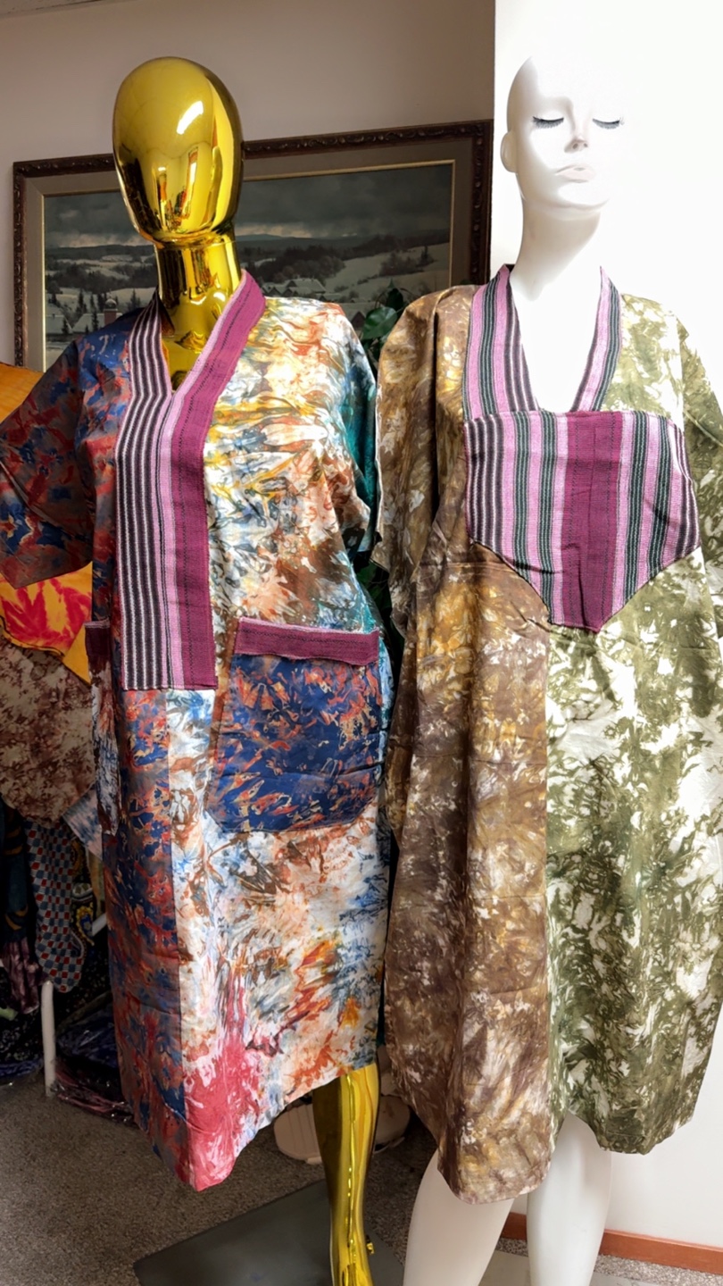 Tie-Dye African Print Maxi Dresses (2)