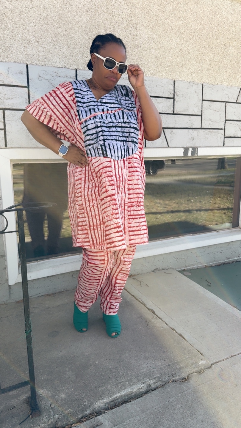 Beautiful African Print Two-Piece Outfit