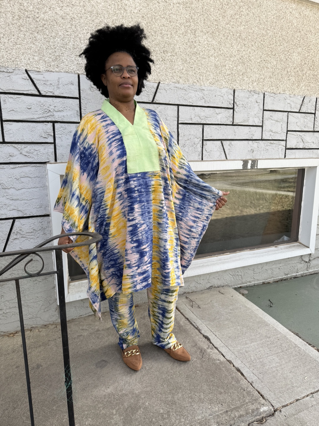 Beautiful African Print Two-Piece Outfit