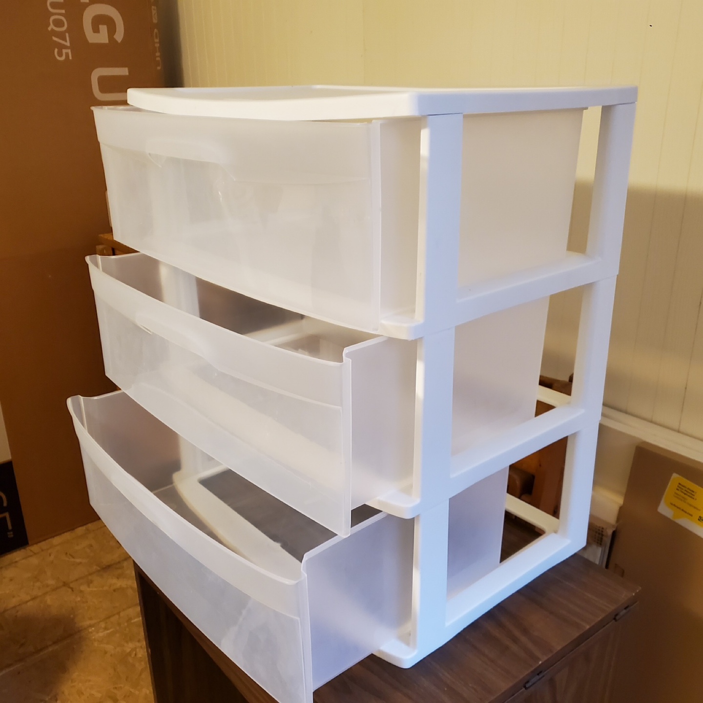 Three-Drawer Plastic Storage Organizer