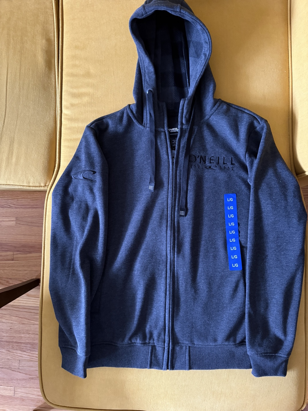 Men's O'Neill Zip-Up Hoodie - Size Large