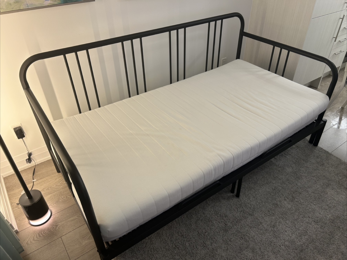 IKEA FYRESDAL Bed with 2 Twin Mattress
