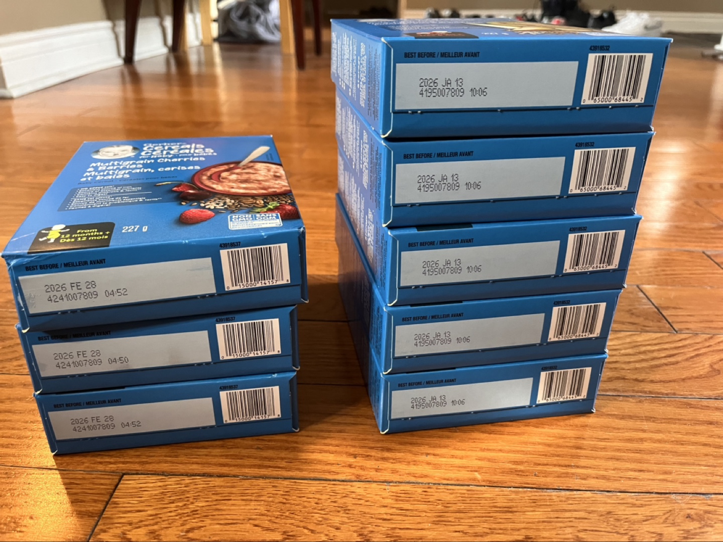 8 boxes of Gerber Baby Cereal