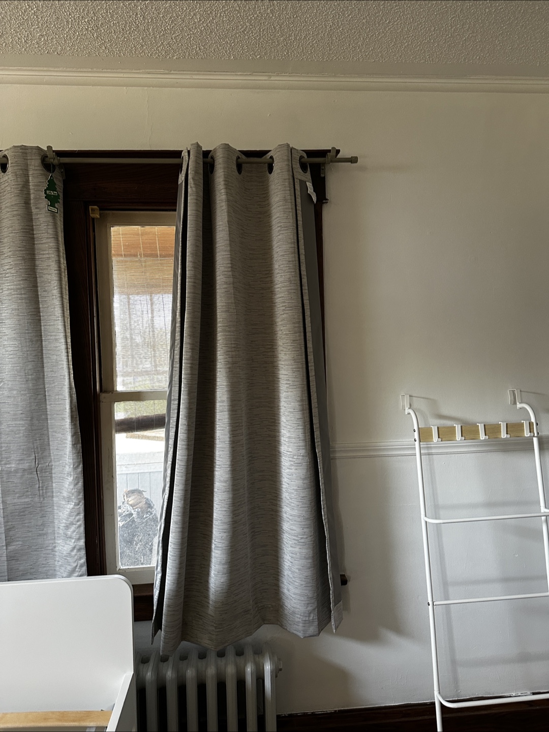 Grey Grommet Curtains - Pair - photo 2